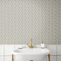 Floral Ditzy Vine Peel and Stick Wallpaper Peel and Stick Wallpaper RoomMates   