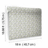 Floral Ditzy Vine Peel and Stick Wallpaper Peel and Stick Wallpaper RoomMates   