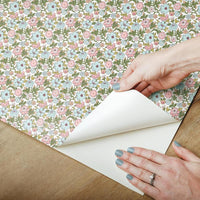 Floral Ditzy Vine Peel and Stick Wallpaper Peel and Stick Wallpaper RoomMates   