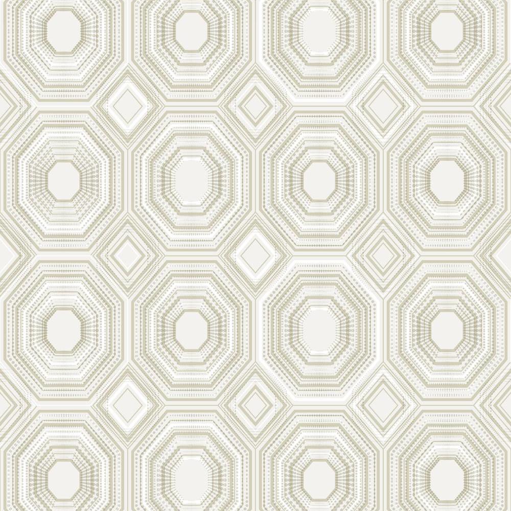 Bee's Knees Peel and Stick Wallpaper Peel and Stick Wallpaper RoomMates Roll Beige 