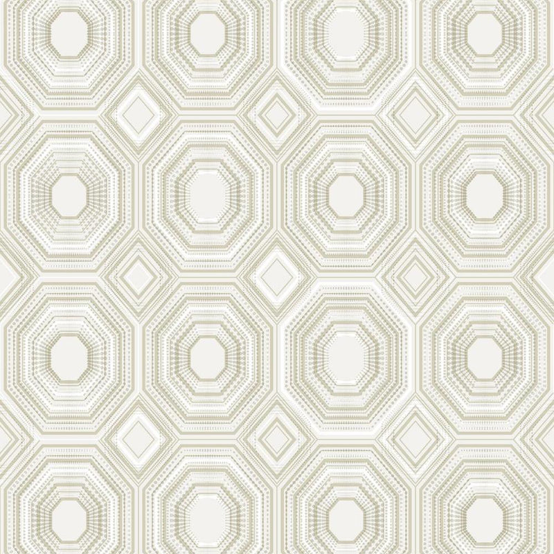 Bee's Knees Peel and Stick Wallpaper Peel and Stick Wallpaper RoomMates Roll Beige 