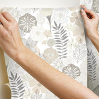 Perennial Blooms Peel and Stick Wallpaper Peel and Stick Wallpaper RoomMates   