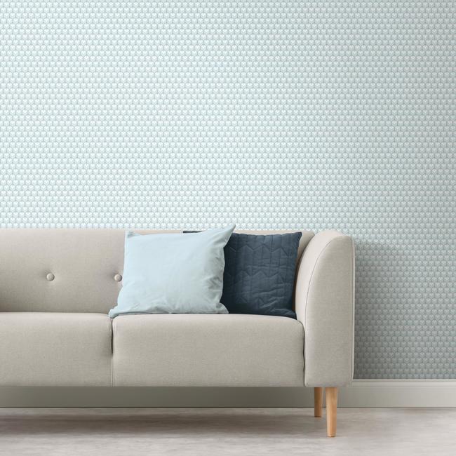 3D Petite Hexagons Peel and Stick Wallpaper Peel and Stick Wallpaper RoomMates   