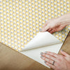3D Petite Hexagons Peel and Stick Wallpaper Peel and Stick Wallpaper RoomMates   