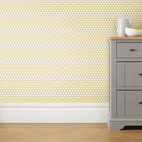 3D Petite Hexagons Peel and Stick Wallpaper Peel and Stick Wallpaper RoomMates   