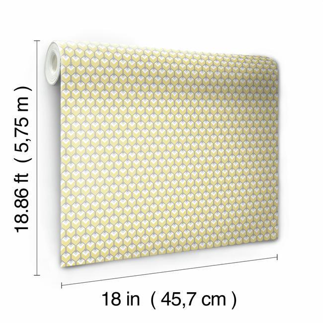 3D Petite Hexagons Peel and Stick Wallpaper Peel and Stick Wallpaper RoomMates   