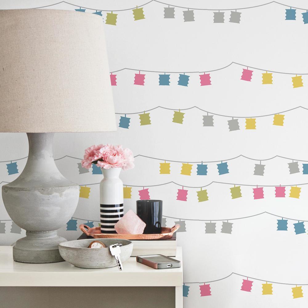 Lanterns Peel and Stick Wallpaper Peel and Stick Wallpaper RoomMates   
