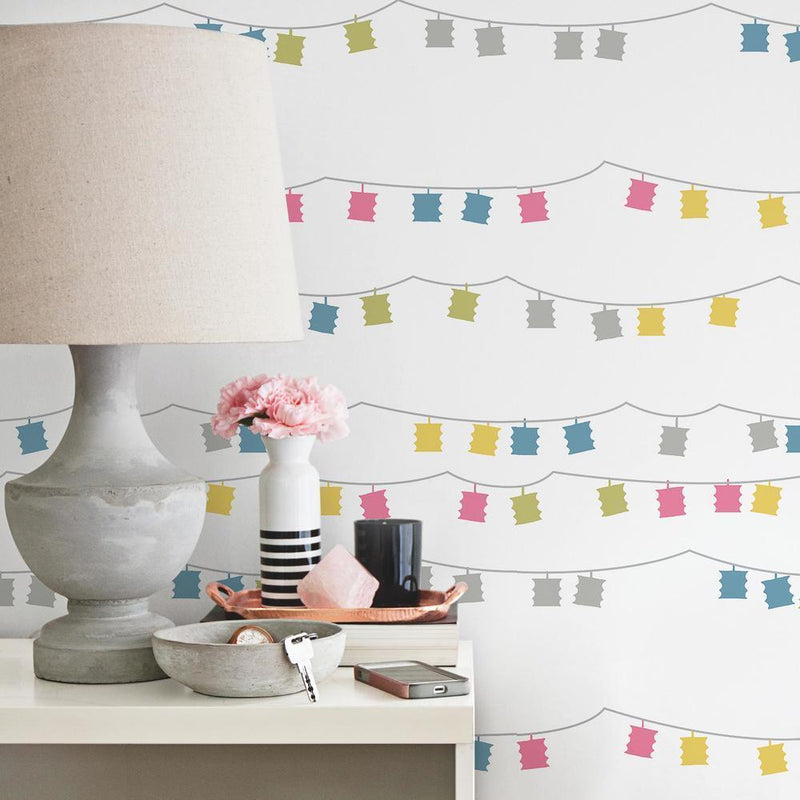 Lanterns Peel and Stick Wallpaper Peel and Stick Wallpaper RoomMates   