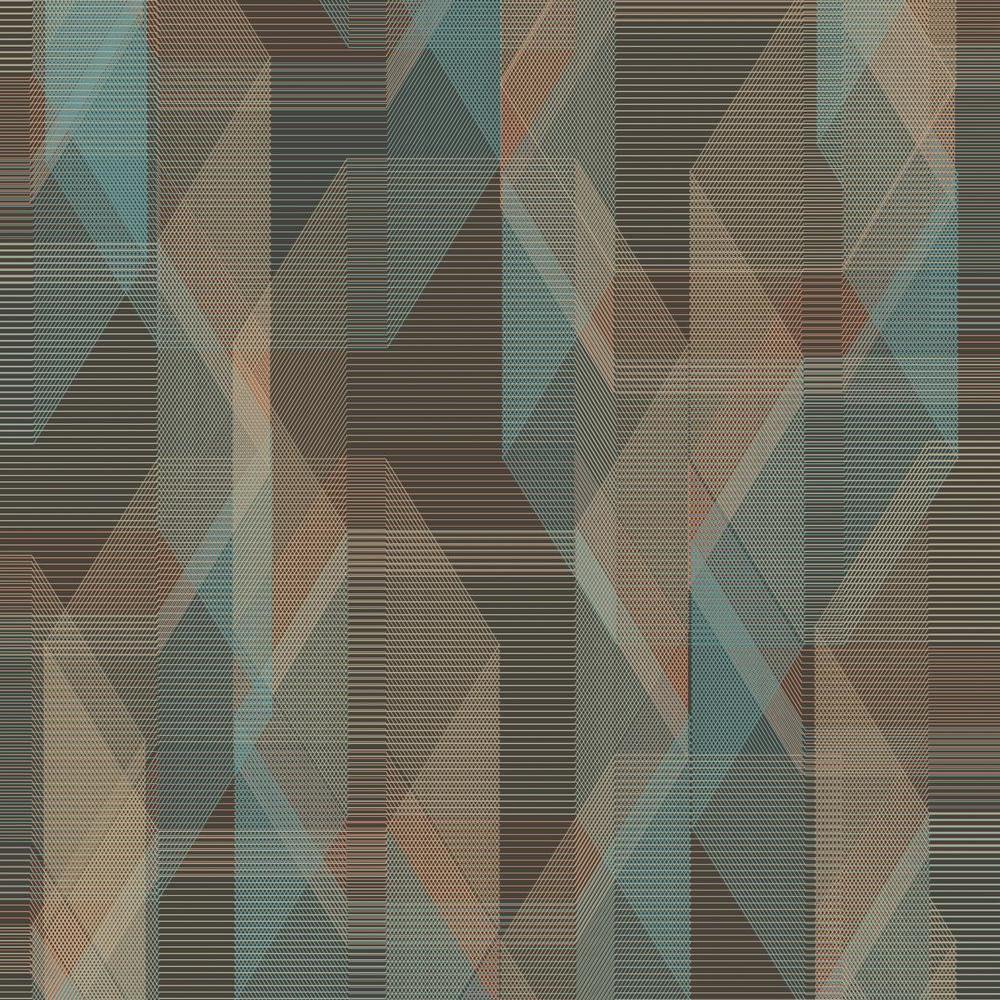 Debonair Geometric Peel and Stick Wallpaper Peel and Stick Wallpaper RoomMates Roll Brown 