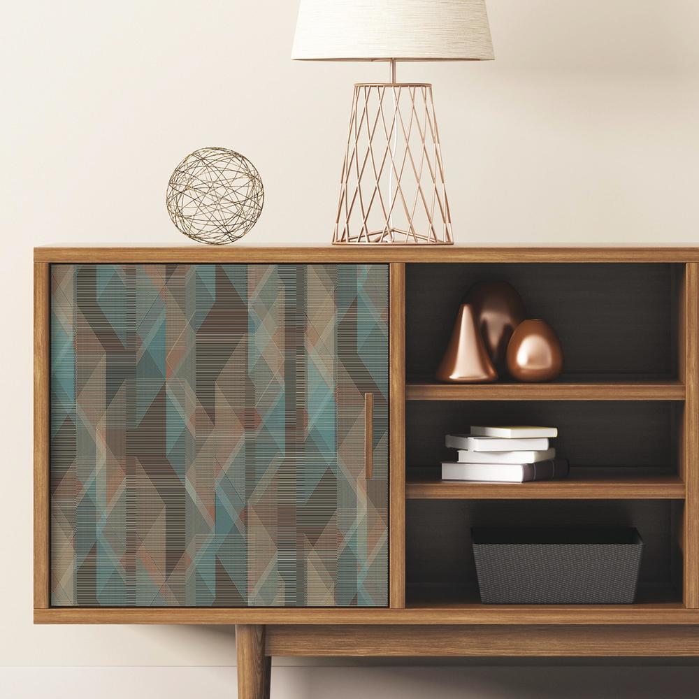 Debonair Geometric Peel and Stick Wallpaper Peel and Stick Wallpaper RoomMates   