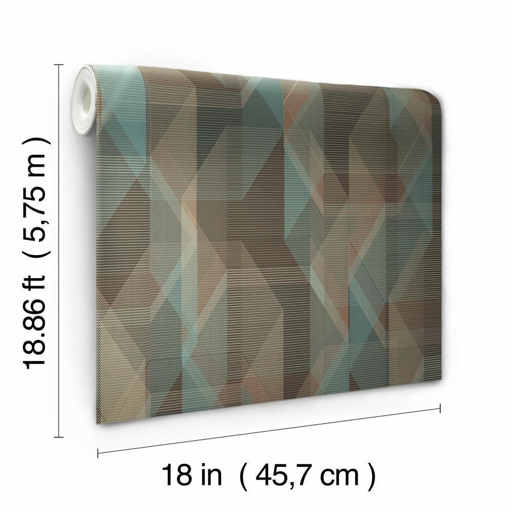 Debonair Geometric Peel and Stick Wallpaper Peel and Stick Wallpaper RoomMates   
