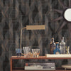 Debonair Geometric Peel and Stick Wallpaper Peel and Stick Wallpaper RoomMates   