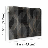 Debonair Geometric Peel and Stick Wallpaper Peel and Stick Wallpaper RoomMates   