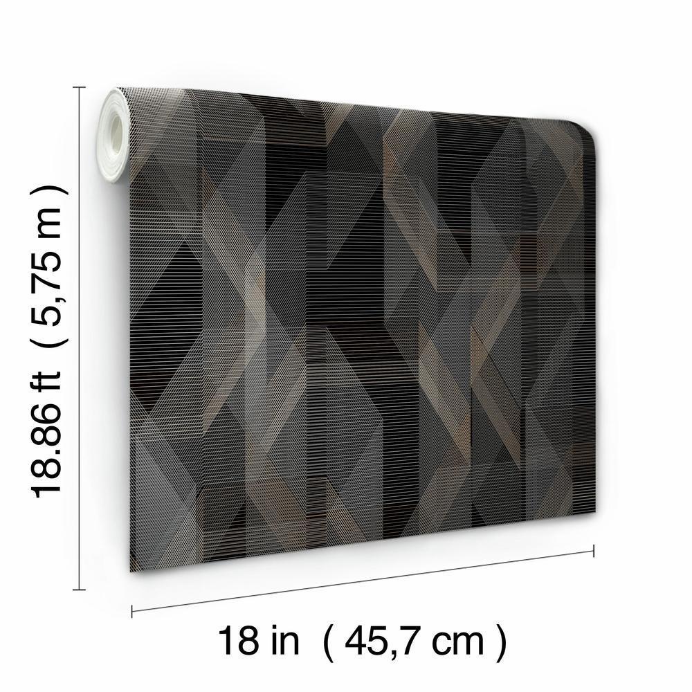 Debonair Geometric Peel and Stick Wallpaper Peel and Stick Wallpaper RoomMates   