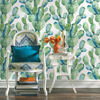 Prickly Pear Cactus Peel and Stick Wallpaper Peel and Stick Wallpaper RoomMates   