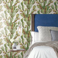 Prickly Pear Cactus Peel and Stick Wallpaper Peel and Stick Wallpaper RoomMates   
