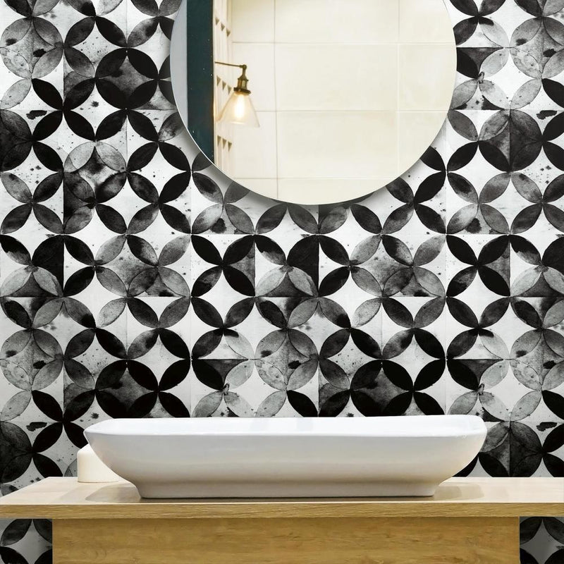 Paul Brent Moroccan Tile Peel and Stick Wallpaper Peel and Stick Wallpaper RoomMates   