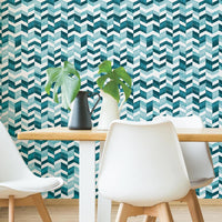 Paul Brent Watercolor Chevron Peel and Stick Wallpaper Peel and Stick Wallpaper RoomMates   