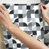 Mid-Century Geometric Peel and Stick Wallpaper Peel and Stick Wallpaper RoomMates   