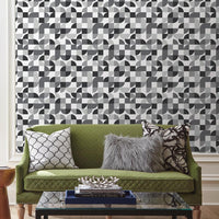Mid-Century Geometric Peel and Stick Wallpaper Peel and Stick Wallpaper RoomMates   