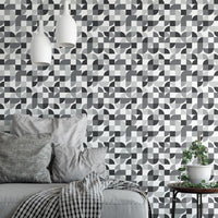 Mid-Century Geometric Peel and Stick Wallpaper Peel and Stick Wallpaper RoomMates   
