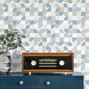 Mid-Century Geometric Peel and Stick Wallpaper Peel and Stick Wallpaper RoomMates   