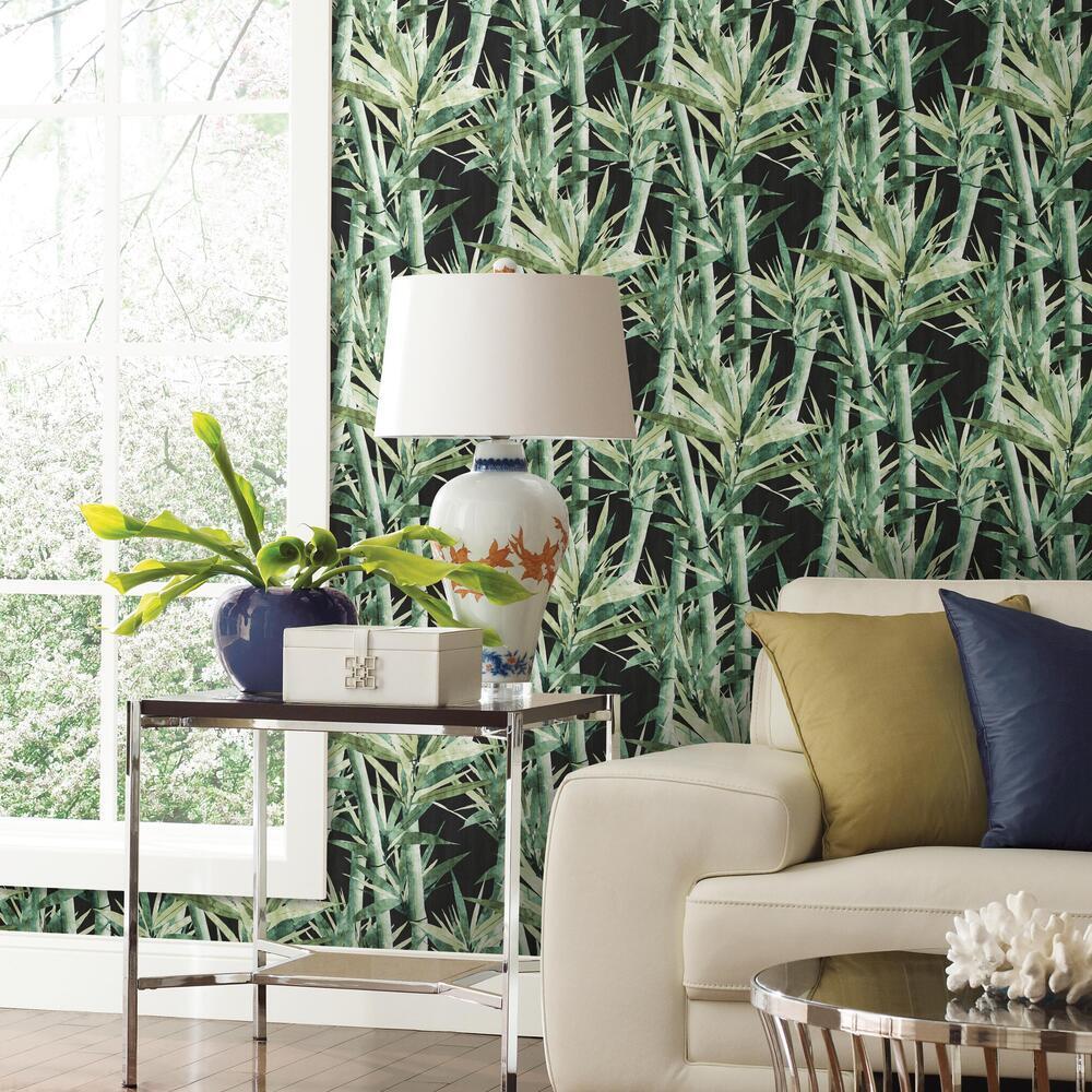Lucky Bamboo Peel and Stick Wallpaper Peel and Stick Wallpaper RoomMates   