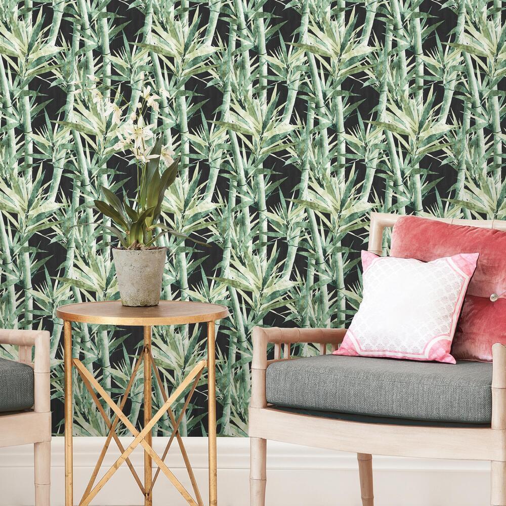 Lucky Bamboo Peel and Stick Wallpaper Peel and Stick Wallpaper RoomMates   