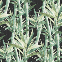 Lucky Bamboo Peel and Stick Wallpaper Peel and Stick Wallpaper RoomMates Roll Black 