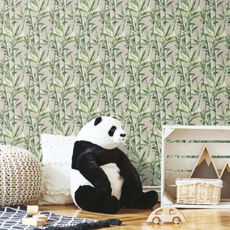 Lucky Bamboo Peel and Stick Wallpaper Peel and Stick Wallpaper RoomMates   