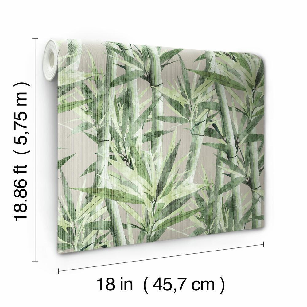 Lucky Bamboo Peel and Stick Wallpaper Peel and Stick Wallpaper RoomMates   