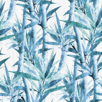 Lucky Bamboo Peel and Stick Wallpaper Peel and Stick Wallpaper RoomMates Roll Blue 
