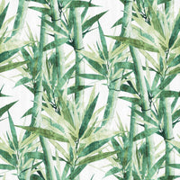 Lucky Bamboo Peel and Stick Wallpaper Peel and Stick Wallpaper RoomMates Roll Green 