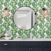 Lucky Bamboo Peel and Stick Wallpaper Peel and Stick Wallpaper RoomMates   