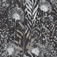 Dandelion Peel and Stick Wallpaper Peel and Stick Wallpaper RoomMates Roll Black 