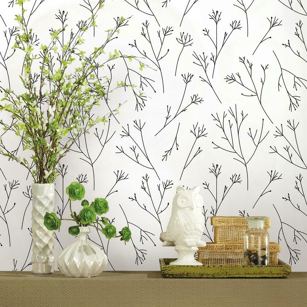 Twigs Peel and Stick Wallpaper Peel and Stick Wallpaper RoomMates   