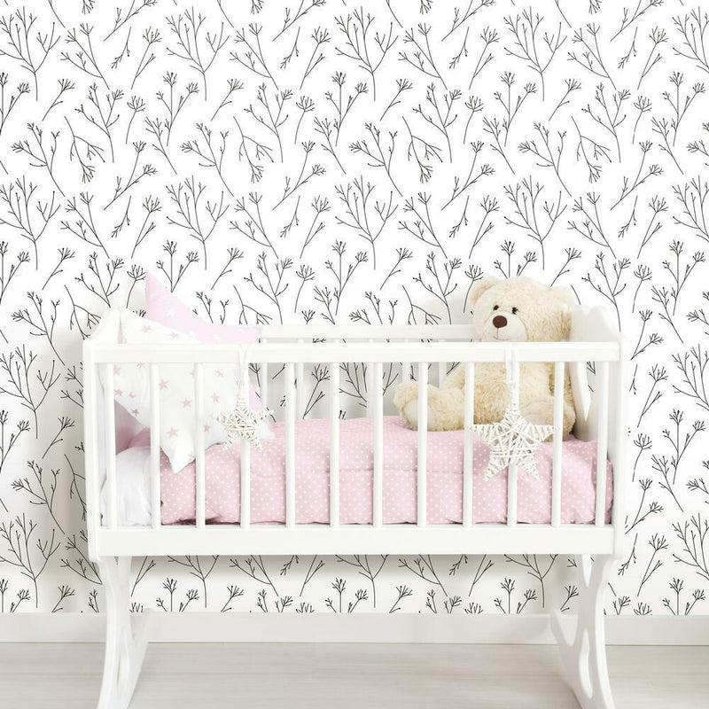 Twigs Peel and Stick Wallpaper Peel and Stick Wallpaper RoomMates   