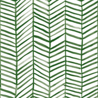 Cat Coquillette Herringbone Peel & Stick Wallpaper Peel and Stick Wallpaper RoomMates Roll Green 