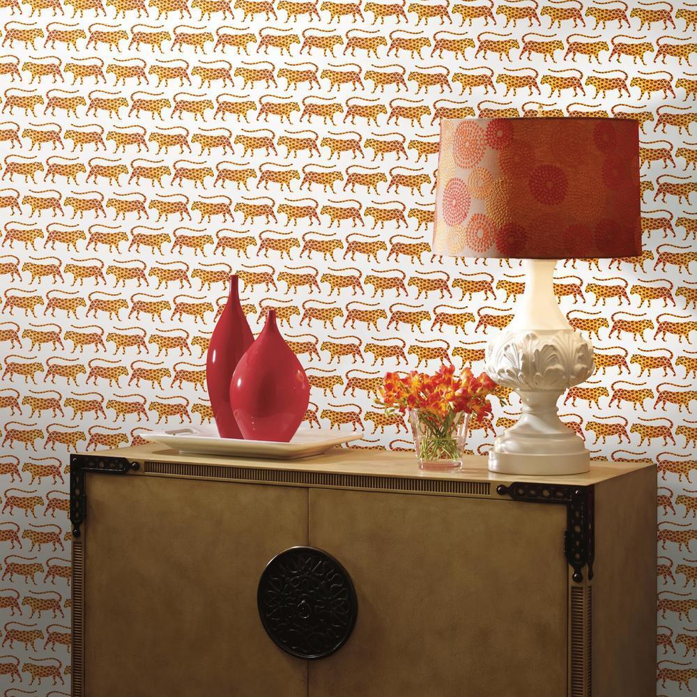 CatCoq Jaguars Peel and Stick Wallpaper Peel and Stick Wallpaper RoomMates   