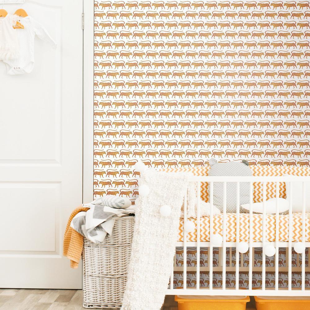 CatCoq Jaguars Peel and Stick Wallpaper Peel and Stick Wallpaper RoomMates   
