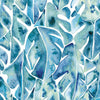 CatCoq Philodendron Peel and Stick Wallpaper Peel and Stick Wallpaper RoomMates Roll Blue 