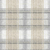 Tweed Plaid Peel and Stick Wallpaper Peel and Stick Wallpaper RoomMates Sample Gray 
