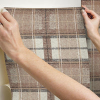 Tweed Plaid Peel and Stick Wallpaper Peel and Stick Wallpaper RoomMates   