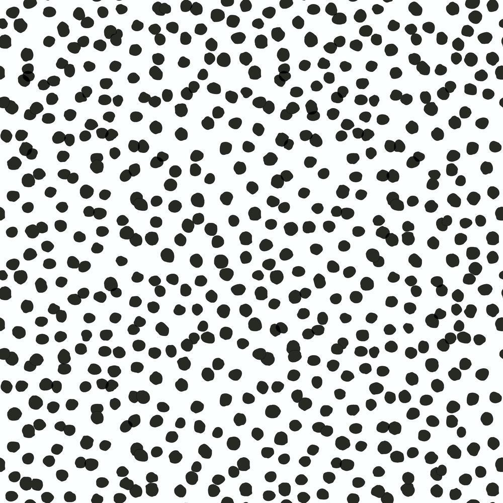 Confetti Peel and Stick Wallpaper Peel and Stick Wallpaper RoomMates Roll Black 