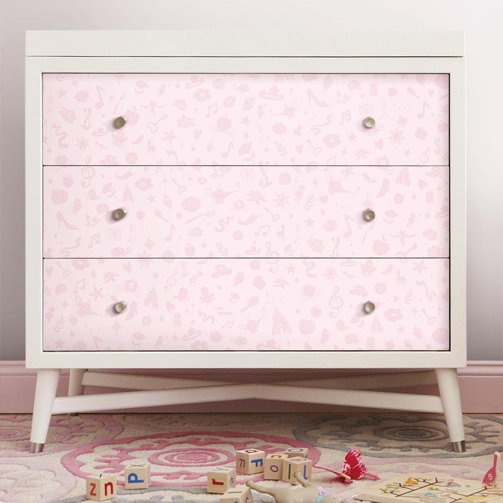 Disney Princess Icons Peel and Stick Wallpaper with Glitter Peel and Stick Wallpaper RoomMates   