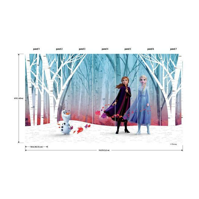 Disney Frozen 2 Woodland Tree Peel and Stick Wall Mural Wall Mural RoomMates   