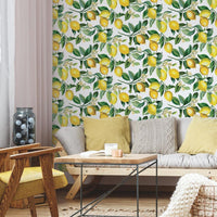 Lemon Zest Peel and Stick Wallpaper Peel and Stick Wallpaper RoomMates   
