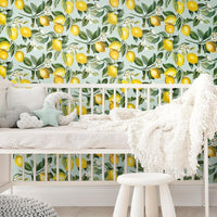 Lemon Zest Peel and Stick Wallpaper Peel and Stick Wallpaper RoomMates   