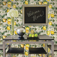 Lemon Zest Peel and Stick Wallpaper Peel and Stick Wallpaper RoomMates   