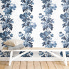 Vintage Floral Stripe Peel and Stick Wallpaper Peel and Stick Wallpaper RoomMates   